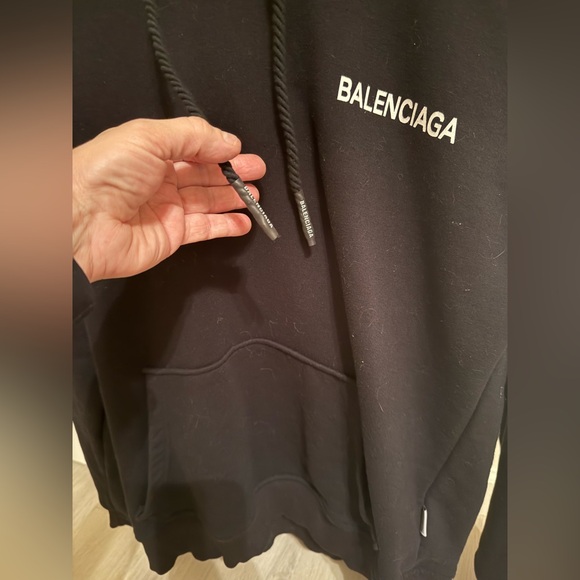 Balenciaga Black Hoodie Large - Picture 3 of 12